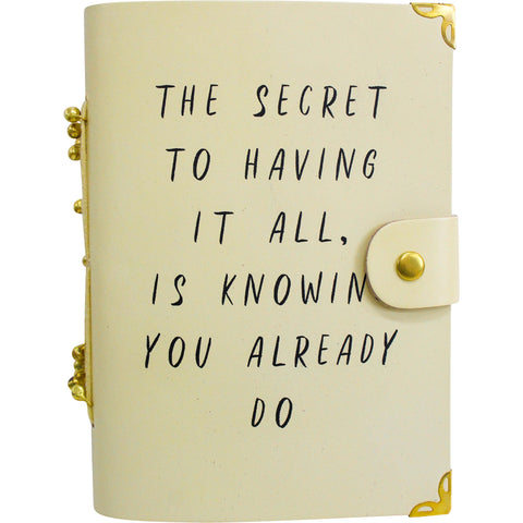 Leather Notebook- The secret to having it all