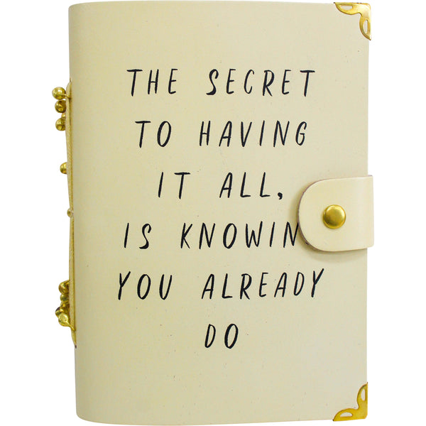 Leather Notebook- The secret to having it all