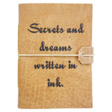 Leather Notebook-Written in ink