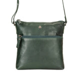 Maple Bottle Green Leather Crossbody Shoulder Bag