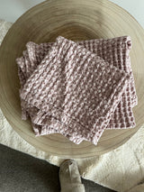 Rustic Waffle Standard Tea/Hand Towel - Dusty Pink