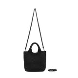 Riviera Black 2 Piece Mini Tote Handbag