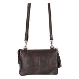 Mia Leather Cross Body Bag Brown