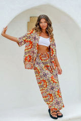 Joop & Gypsy Rust Paisley pant set