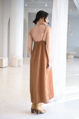 Eadie Lifestyle-Fundamental Linen Midi - Nutmeg