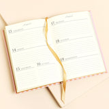 Red and Pink Striped Diary 2026