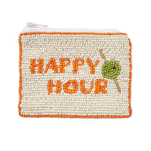 Happy Hour Beaded Pouch
