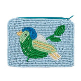 Bluebird Beaded Pouch
