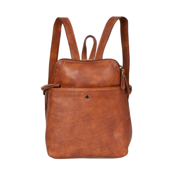 Leather Backpack Perth - Cognac