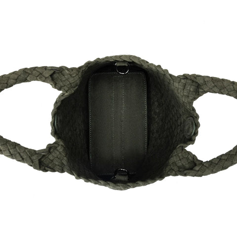 Cherie Olive 2 Piece Suedette Mini Handbag