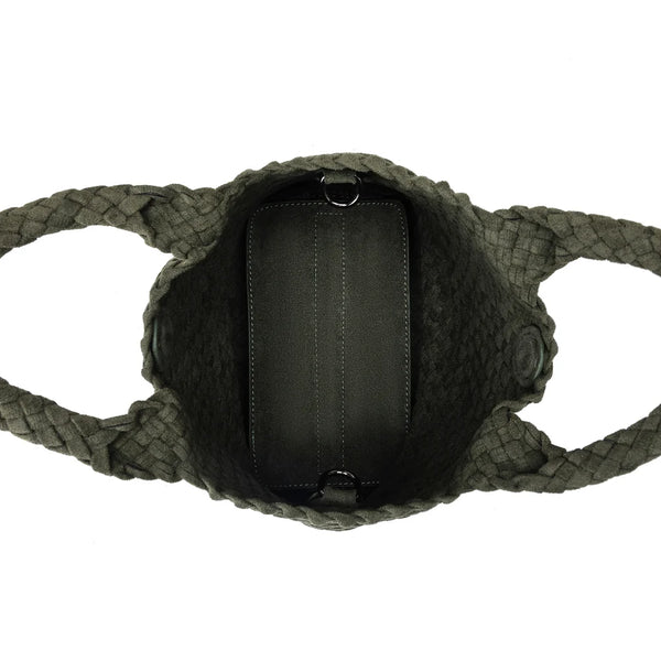 Cherie Olive 2 Piece Suedette Mini Handbag