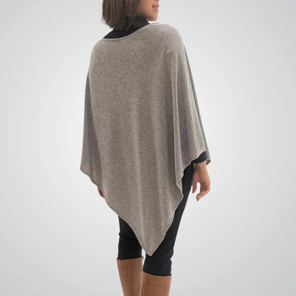 Pearl Poncho-Light Grey