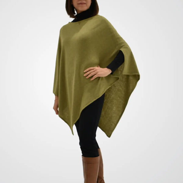 Pearl Poncho- Olive