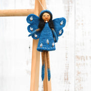 Tara Treasures- Felt Angel Fairy - Blue Dress