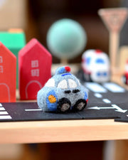 Tara Treasures- Felt Police car  Toy