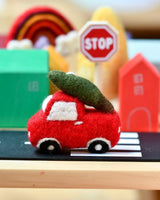 Tara Treasures- Felt Christmas Truck and Tree Toy