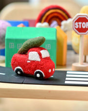 Tara Treasures- Felt Christmas Truck and Tree Toy