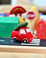 Tara Treasures- Felt Christmas Truck and Tree Toy