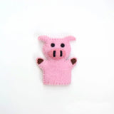 Tara Treasures-  Felt Finger Puppet Pig