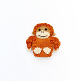 Tara Treasures-  Felt Finger Puppet Orangutan