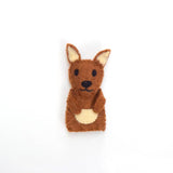 Tara Treasures-  Felt Finger Puppet Kangaroo