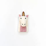 Tara Treasures-  Felt Finger Puppet Unicorn