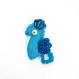 Tara Treasures-  Felt Finger Puppet Seahorse