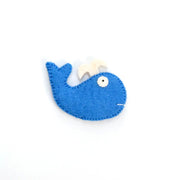 Tara Treasures-  Felt Finger Puppet Whale