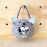 Tara Treasures- Felt Koala House Bag with Koala Toy