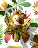 Tara Treasures- Felt Chestnut Leaf Baby