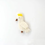 Tara Treasures-  Felt Finger Puppet Cockatoo