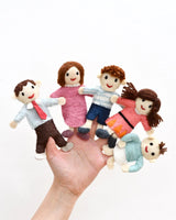 Tara Treasures-Finger Family - Felt Finger Puppet Set