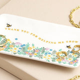 Lisa Angel- Thank You Rectangular Floral Trinket Dish