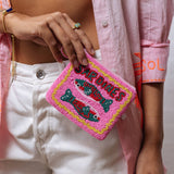 Zoda 'Sardines' Beaded Clutch