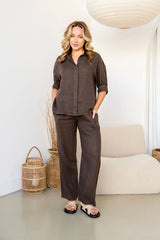 Free Angel Gelso Pants-Chocolate