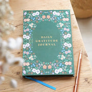 Lisa Angel- Green Floral Daily Gratitude Journal