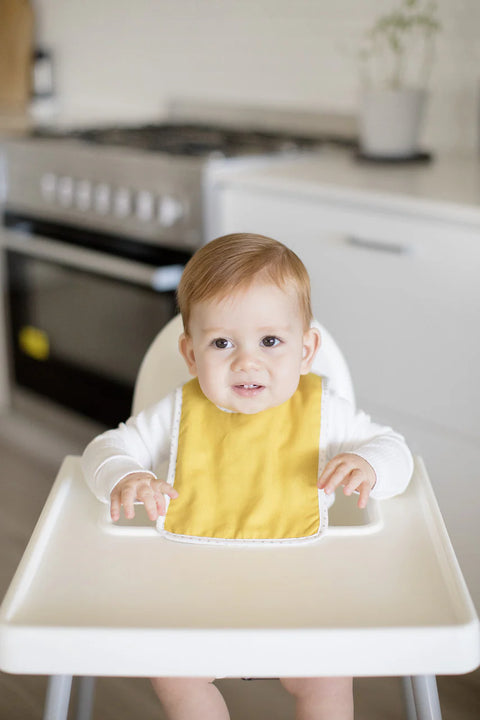 Bobby Bib Butterscotch Linen