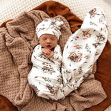 Koala Organic Jersey Wrap & Beanie Set