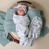 Eden Organic Jersey Wrap & Topknot Set