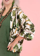 Donna Donna Katie Top Palm Print