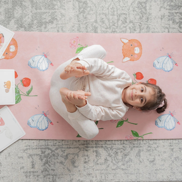 Kids yoga mat pink-Fig & Little