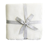 Alimrose-Mini Moss Stitch Blanket White