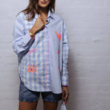 Summer Shirt- Blue Check/Stripe