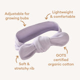 Lavender Ribbed Organic Topknot