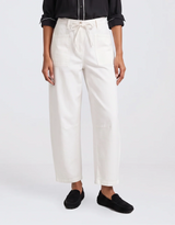 Leo Barrel Jeans - White