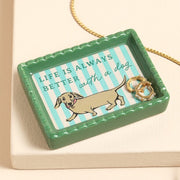 Lisa Angel- 'Better With A Dog' Trinket Dish
