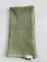 Rustic Waffle Standard Tea/Hand Towel - Green