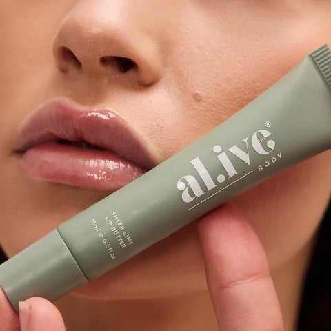 al.ive body lip butter - sheer lime