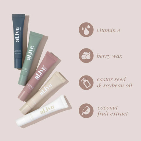 al.ive body lip butter - sheer lime