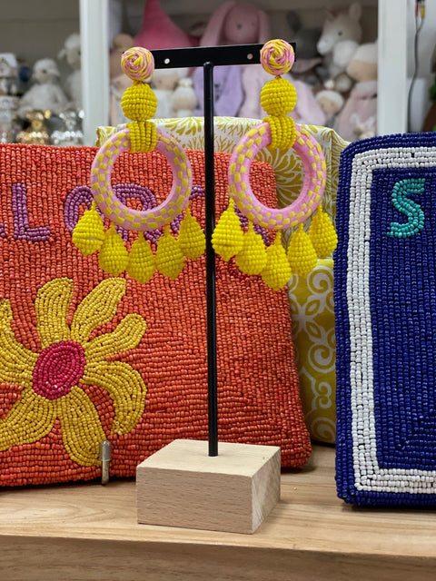 Margo Large Beaded Earrings